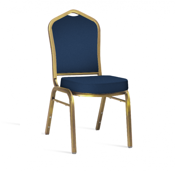 Blue Banquet Chair Stacking Padded - M. O'Byrne Hire - Event hire